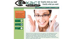 Desktop Screenshot of exacteyecare.com