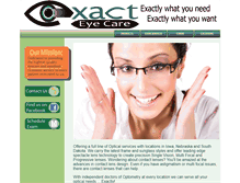 Tablet Screenshot of exacteyecare.com